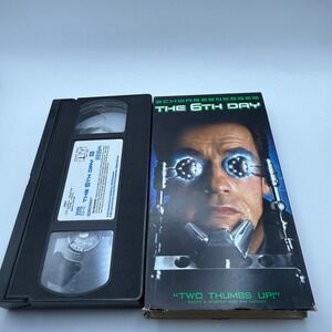The 6th Day VHS Arnold Schwarzenegger Sci-Fi Action Movie Columbia TriStar 04961